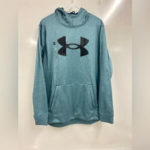 0280 1360606 Under Armour Hoodie Green/Teal Mens Coldgear Fleece Size large